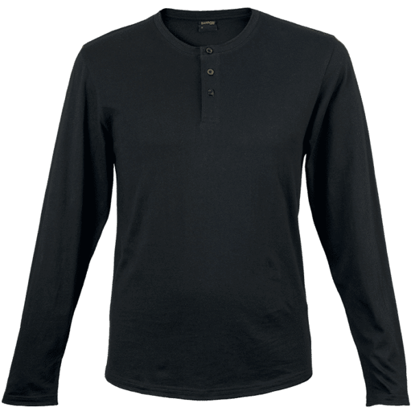 145g Henley Long Sleeve T-Shirt Mens — 145g Henley Long Sleeve T-Shirt Mens