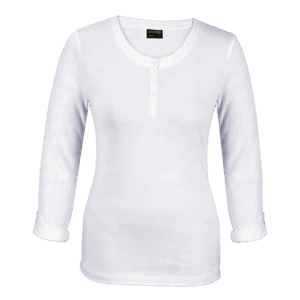 145g Henley Long Sleeve T-Shirt Ladies — 145g Henley Long Sleeve T-Shirt Ladies