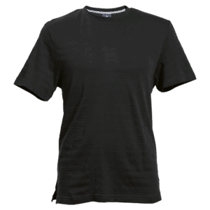 170g Pique Knit Jacquard Stripe T-Shirt — 170g Pique Knit Jacquard Stripe T-Shirt