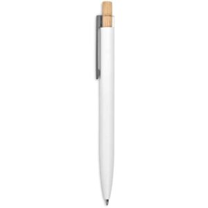Okiyo Mimo Recycled Aluminium Ball Pen - Solid White - Image 3