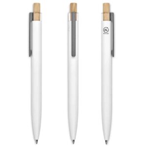 Okiyo Mimo Recycled Aluminium Ball Pen – Solid White — Okiyo Mimo Recycled Aluminium Ball Pen – Solid White