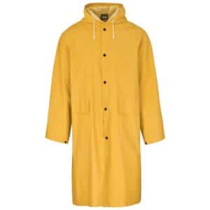 Light Duty Storm Rubberised Polyester/PVC Raincoat – Yellow — Light Duty Storm Rubberised Polyester/PVC Raincoat – Yellow