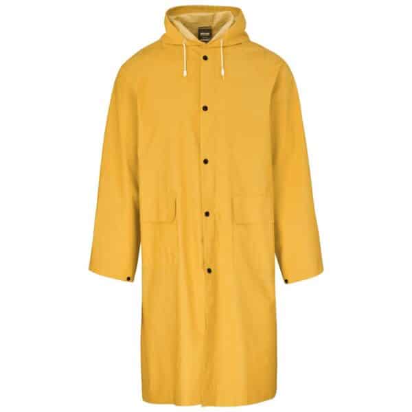 Light Duty Storm Rubberised Polyester/PVC Raincoat – Yellow — Light Duty Storm Rubberised Polyester/PVC Raincoat – Yellow