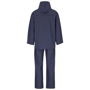 Light Hurricane Rubberised Polyester/PVC Rainsuit - Navy - Image 2