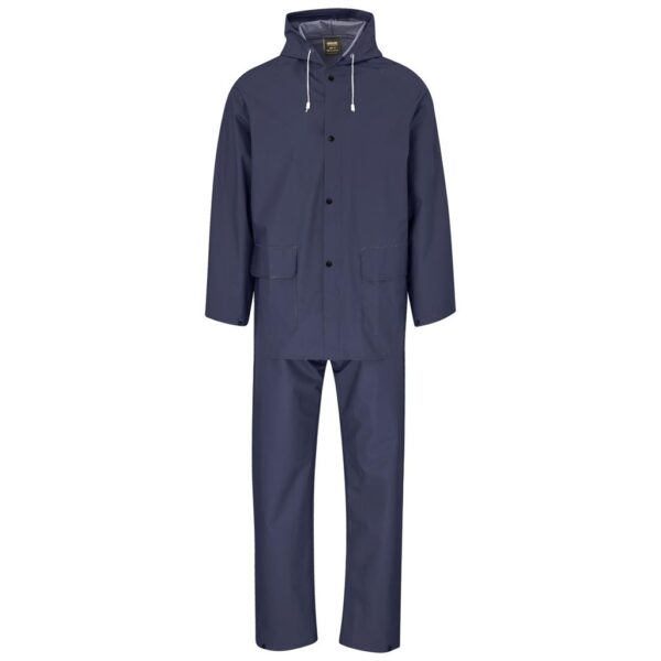 Light Hurricane Rubberised Polyester/PVC Rainsuit – Navy — Light Hurricane Rubberised Polyester/PVC Rainsuit – Navy