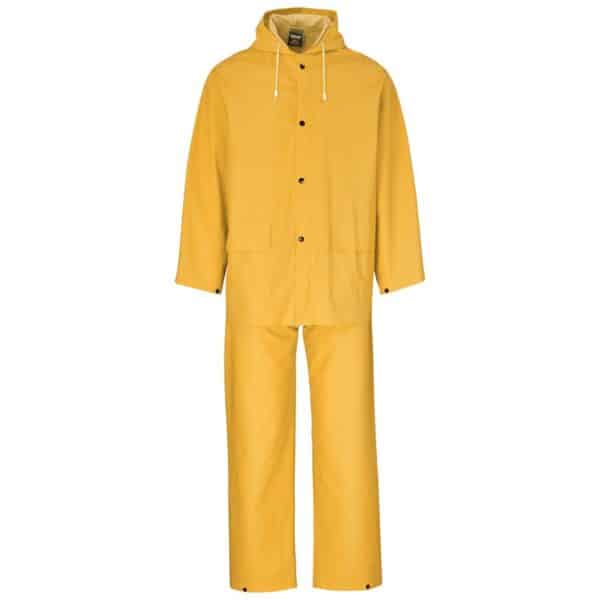 Light Hurricane Rubberised Polyester/PVC Rainsuit – Yellow — Light Hurricane Rubberised Polyester/PVC Rainsuit – Yellow