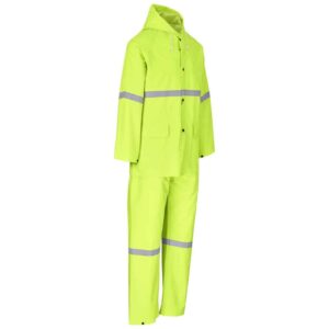 Light Duty Tornado Hi-Viz Reflective Rubberised Rainsuit - Yellow - Image 3