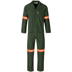 Acid Resistant Polycotton Conti Suit – Reflective Arm, Legs & Back – Orange Tape — Acid Resistant Polycotton Conti Suit – Reflective Arm, Legs & Back – Orange Tape