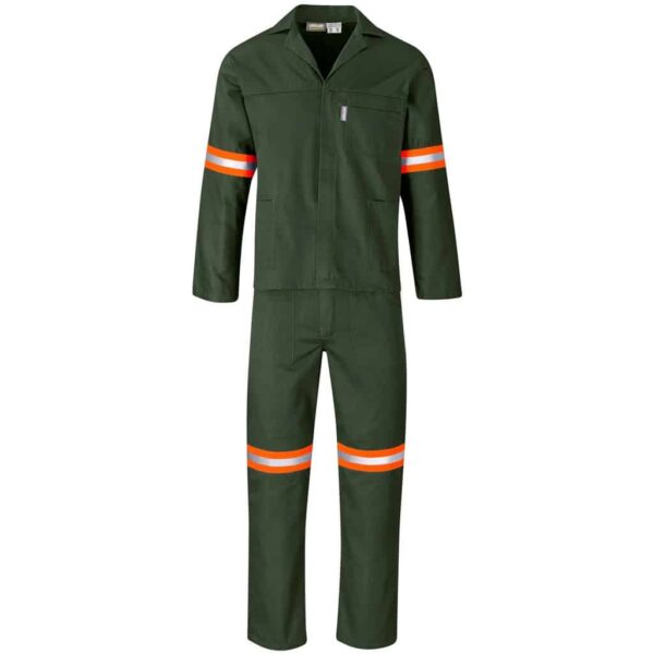 Acid Resistant Polycotton Conti Suit – Reflective Arm, Legs & Back – Orange Tape — Acid Resistant Polycotton Conti Suit – Reflective Arm, Legs & Back – Orange Tape