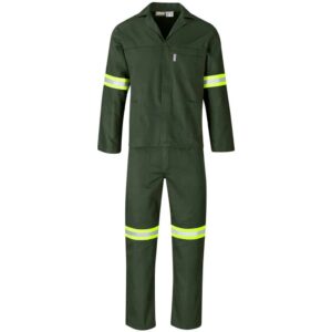 Acid Resistant Polycotton Conti Suit – Reflective Arm, Legs & Back – Yellow Tape — Acid Resistant Polycotton Conti Suit – Reflective Arm, Legs & Back – Yellow Tape