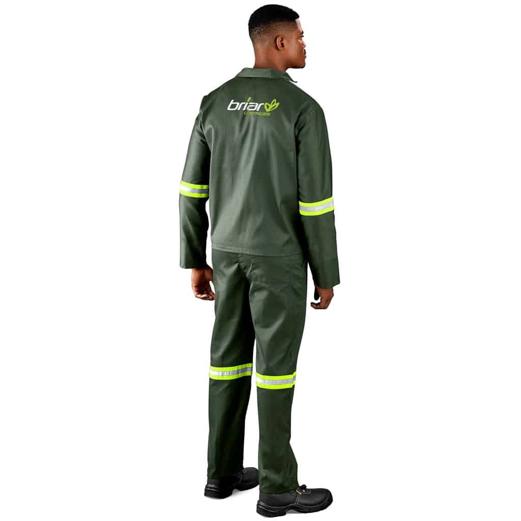 Acid Resistant Polycotton Conti Suit – Reflective Arm & Legs – Yellow Tape