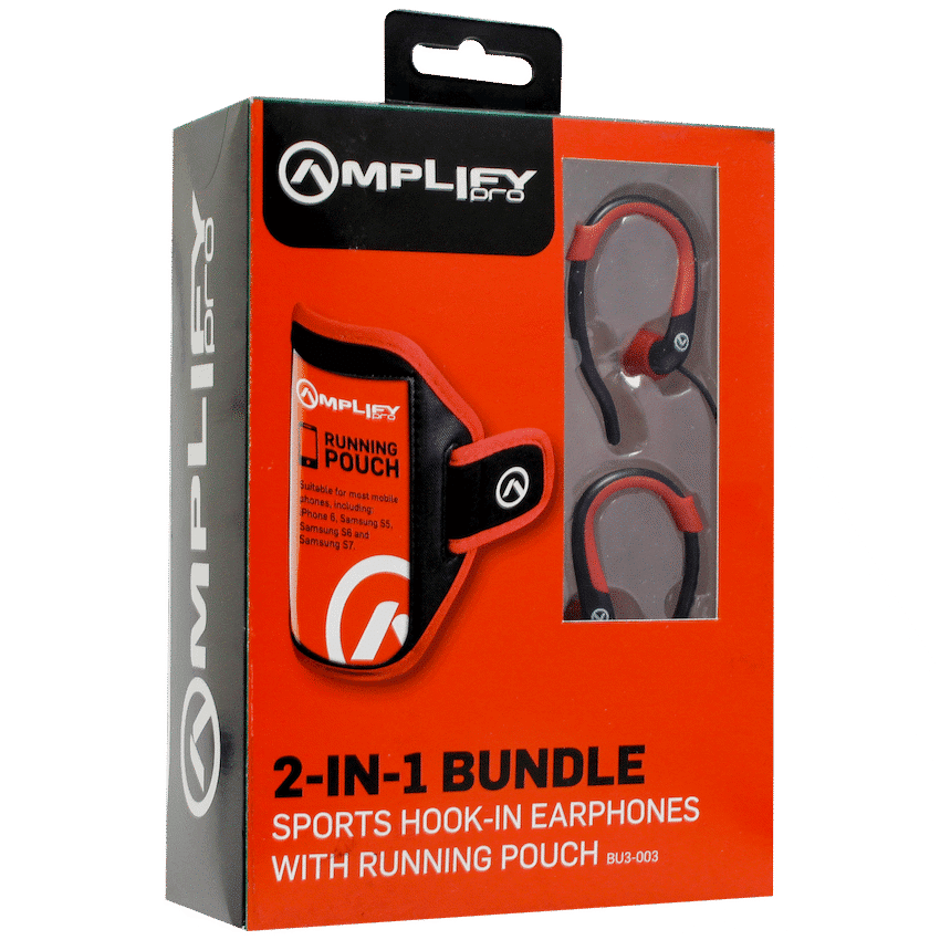 Amplify 2-IN-1 Bundle Jogger series earphones with pouch - Image 2