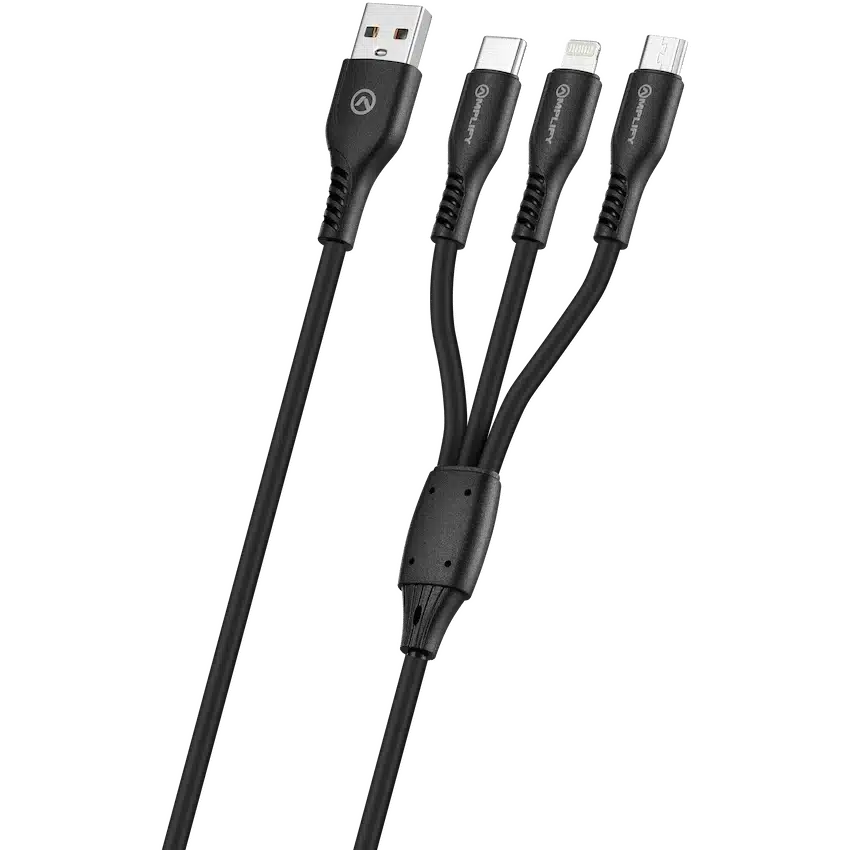 Amplify CoreCharge Series 1.2m 3-in-1 Cable