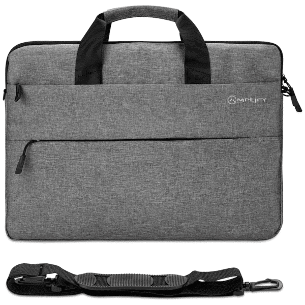 Amplify Cuba 15.6″ Laptop Shoulder Bag Grey — Amplify Cuba 15.6″ Laptop Shoulder Bag Grey