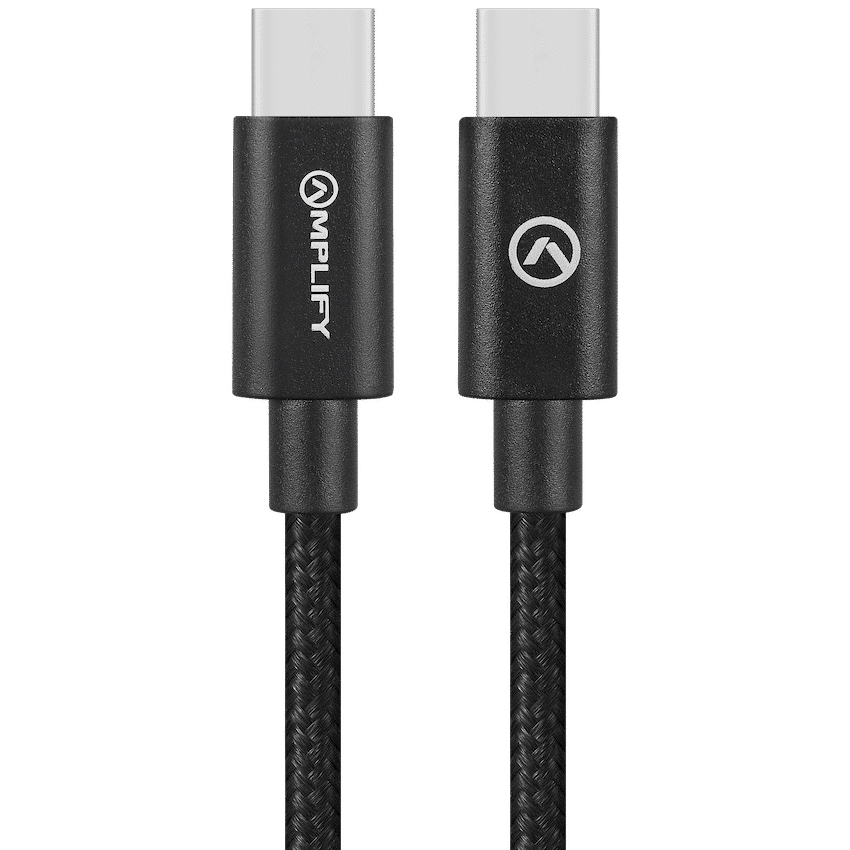 Amplify Linked Series USB-C to Type-C 60W Braided Cable 1.2m - Black