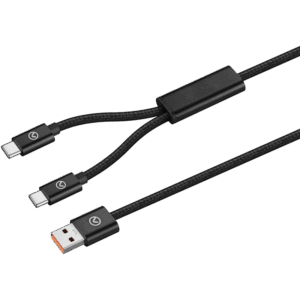 Alternative view of Amplify Linked Series USB to 2 x USB-C Braided Cable 60W 1.2m