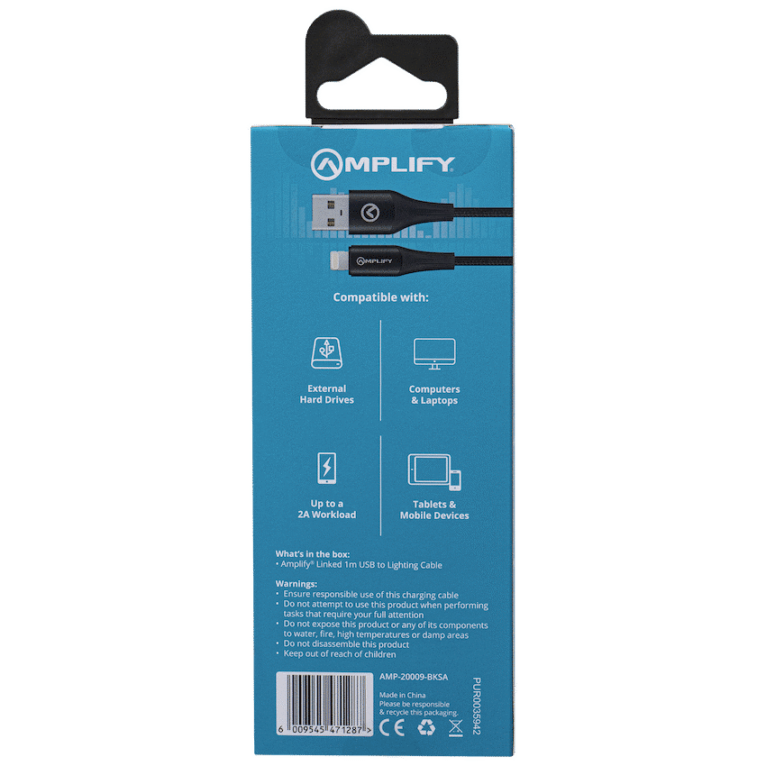 Amplify Linked Series USB to Lightning Braided Cable 1m - Image 5