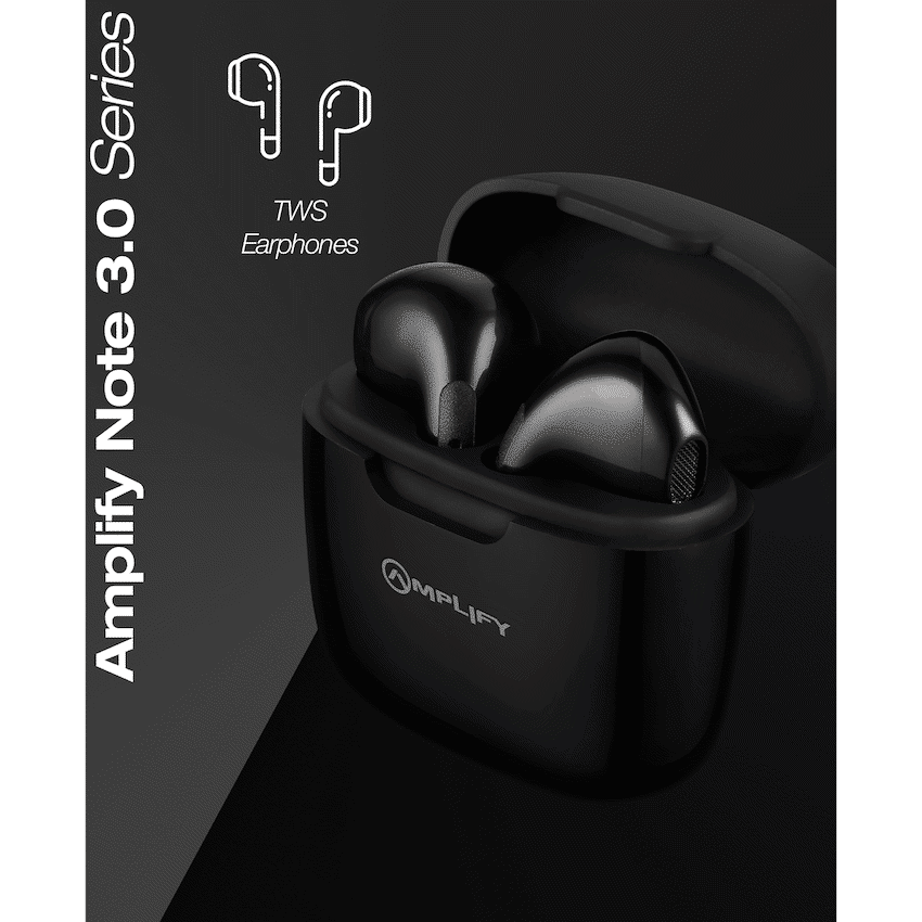 Amplify Note 3.0 Series TWS Earphone - Black - Image 8