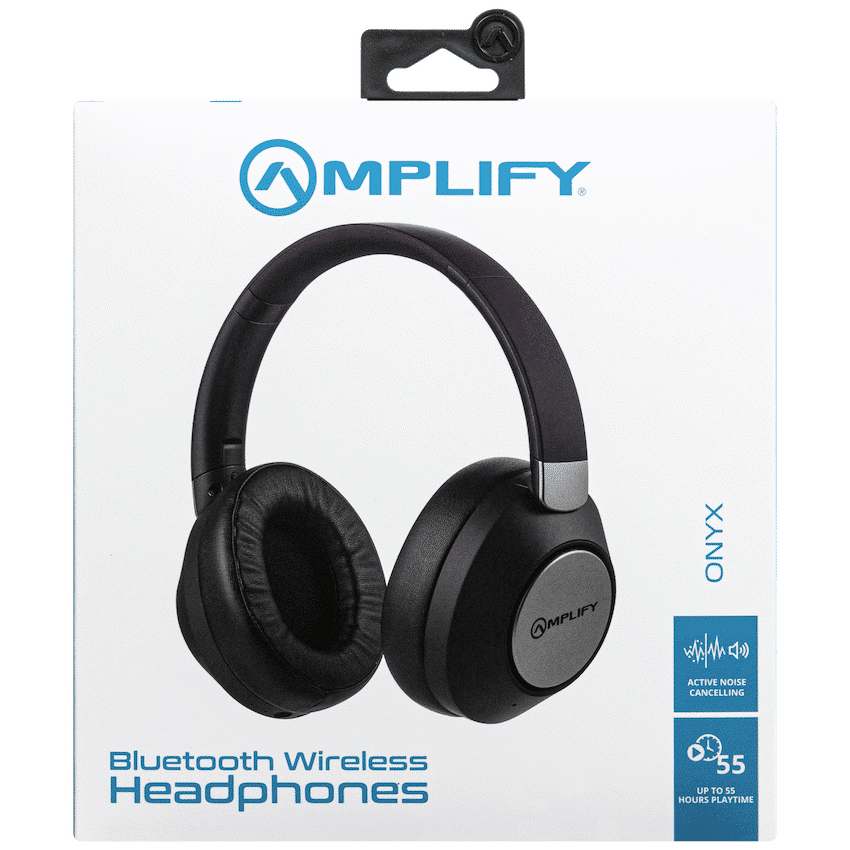 Amplify Onyx Bluetooth Wireless Headphones with ANC - Black - Image 5