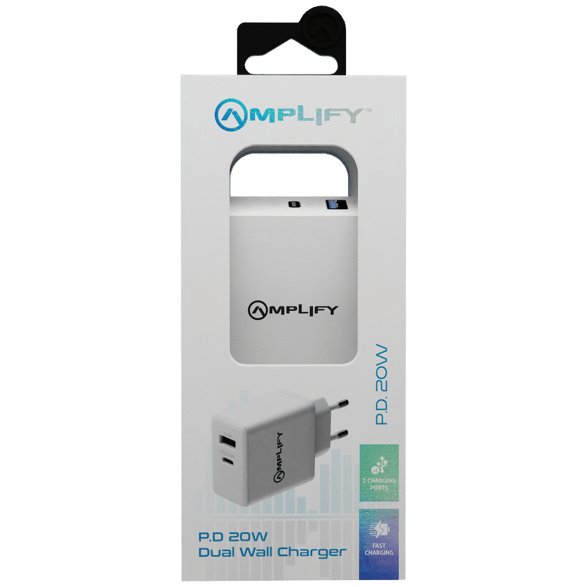 Amplify P.D. 20w Plus USB 12w Dual Wall Charger - Image 2