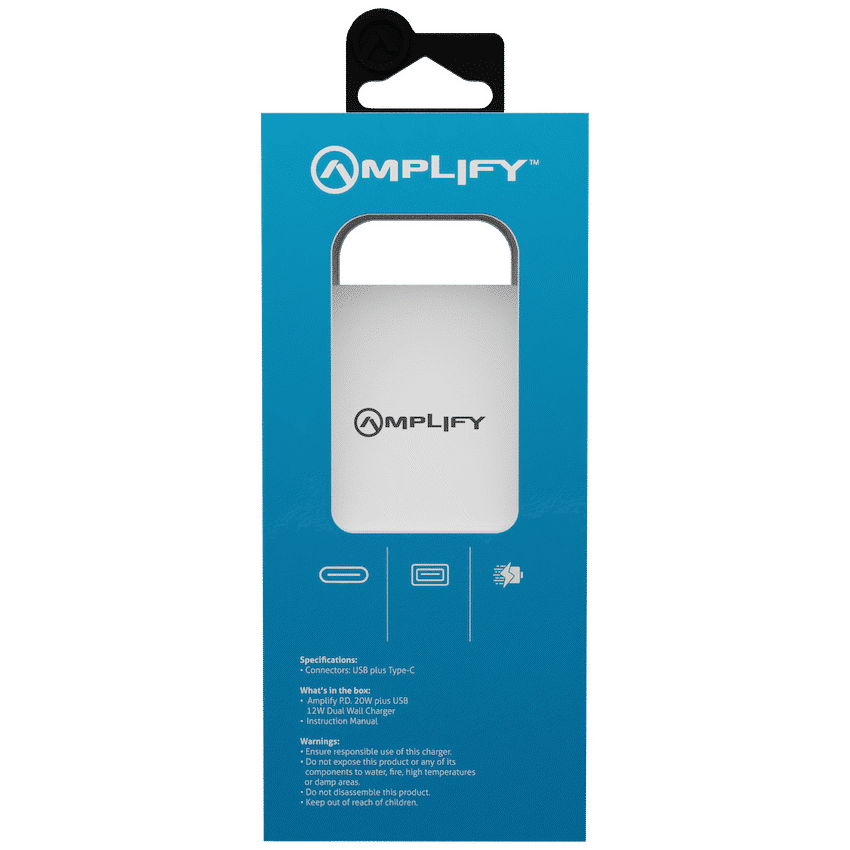 Amplify P.D. 20w Plus USB 12w Dual Wall Charger - Image 3