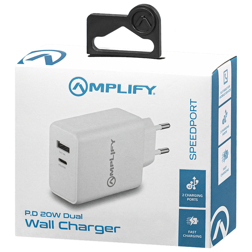 Amplify P.D. 20w Plus USB 12w Dual Wall Charger - Image 6