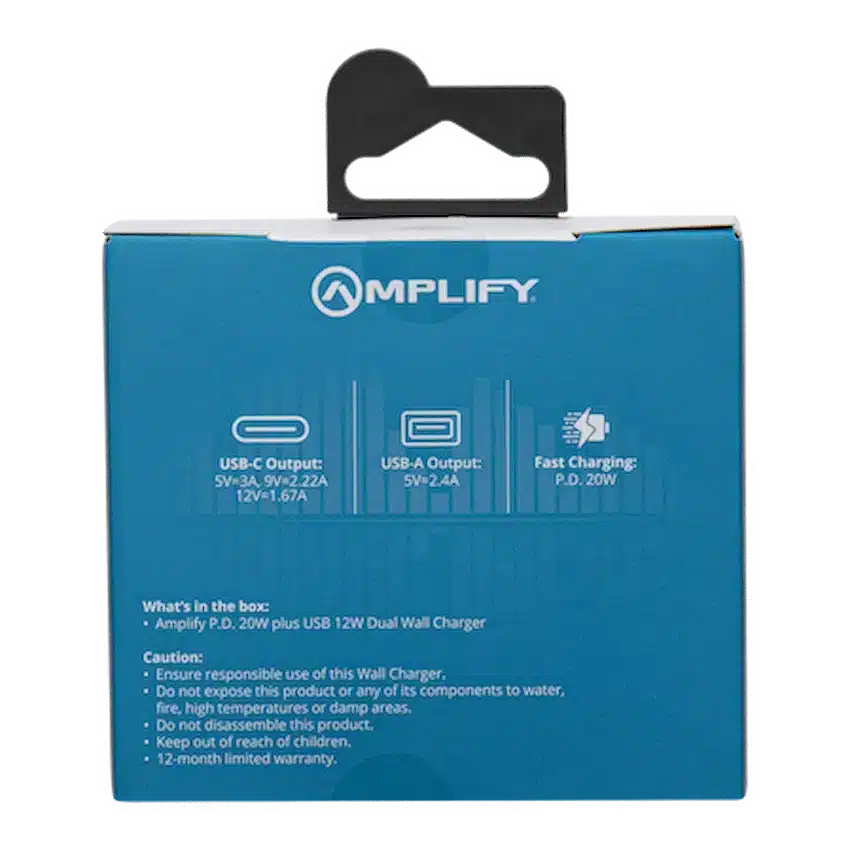 Amplify P.D. 20w Plus USB 12w Dual Wall Charger - Image 8