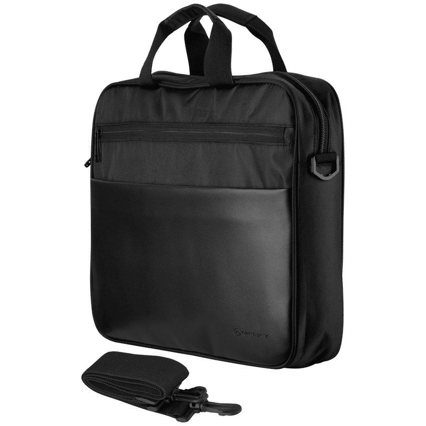 Amplify Panama 15.6" Laptop Shoulder Bag - Black - Image 3