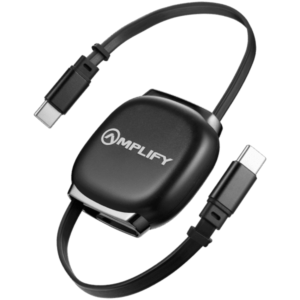 Amplify Revo Series USB C to USB C Retractable Cable Fast Charging Cable — Amplify Revo Series USB C to USB C Retractable Cable Fast Charging Cable