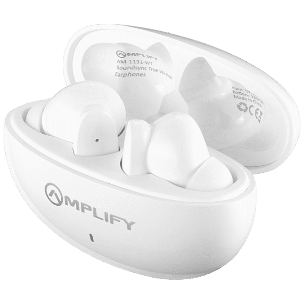 Amplify SoundSync Series True Wireless Earphones – White — Amplify SoundSync Series True Wireless Earphones – White