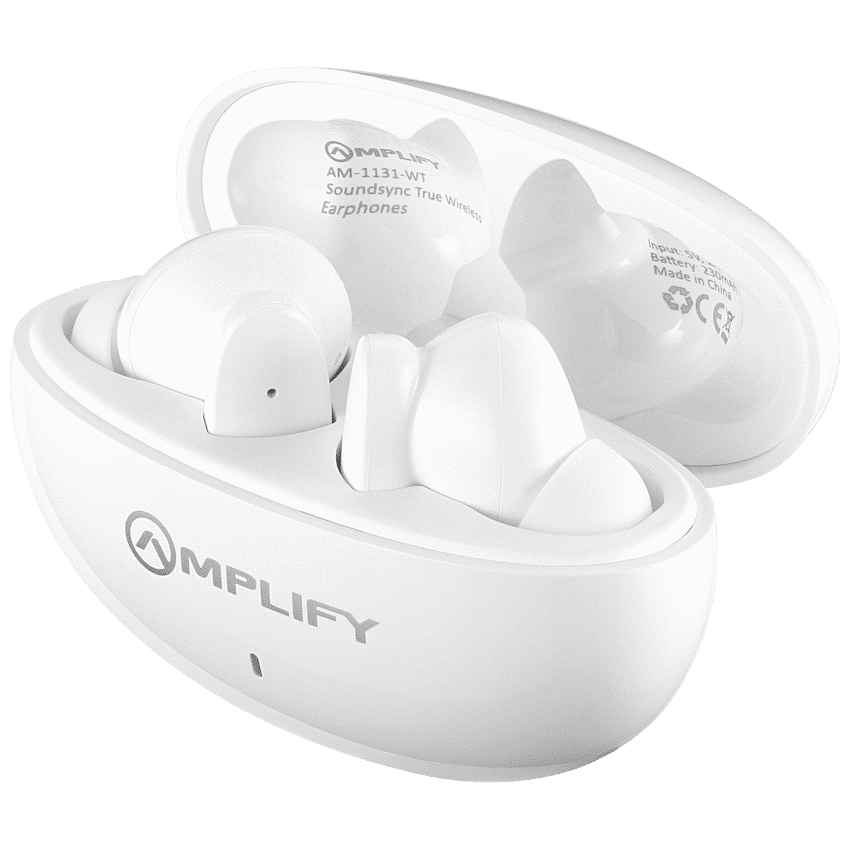 Amplify SoundSync Series True Wireless Earphones - White