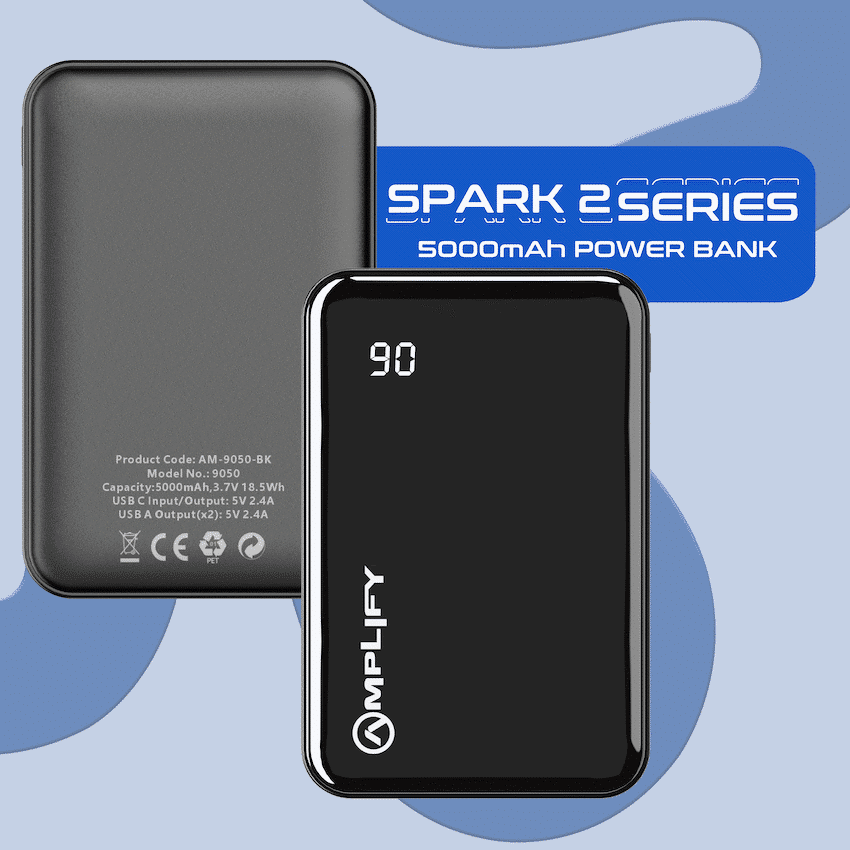 Amplify Spark 2 Series 5000 mAh Power Bank - Black - Image 11