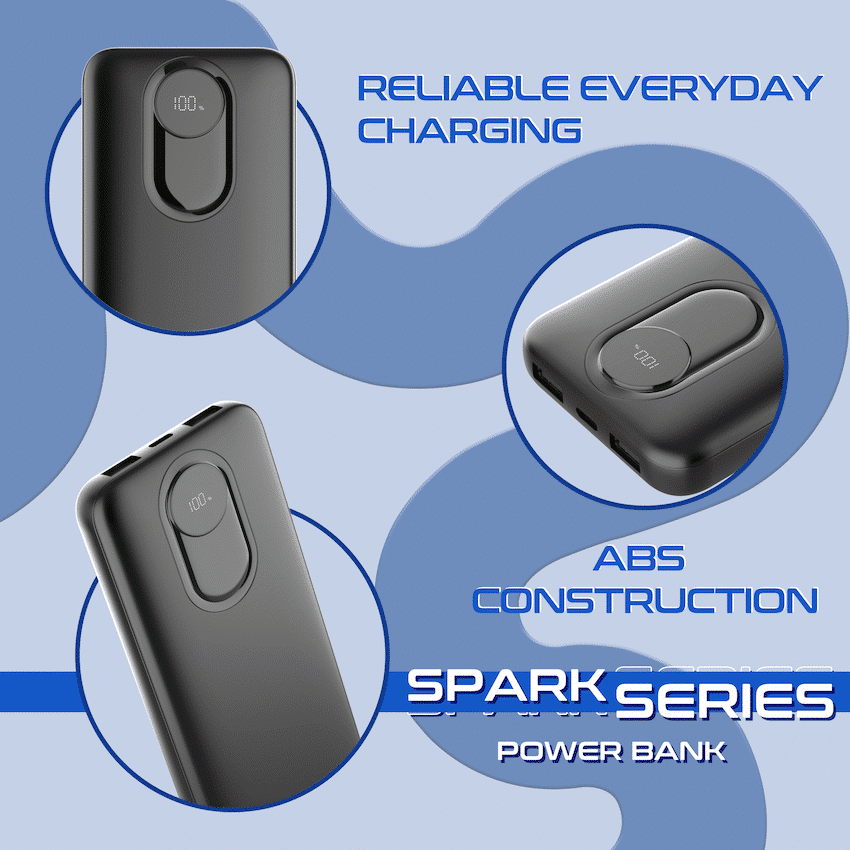 Amplify Spark Series 10000mAh Power Bank - Black - Image 3
