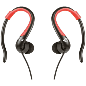 Amplify Sport Rapid Series Earbuds with Pouch - Black/Red