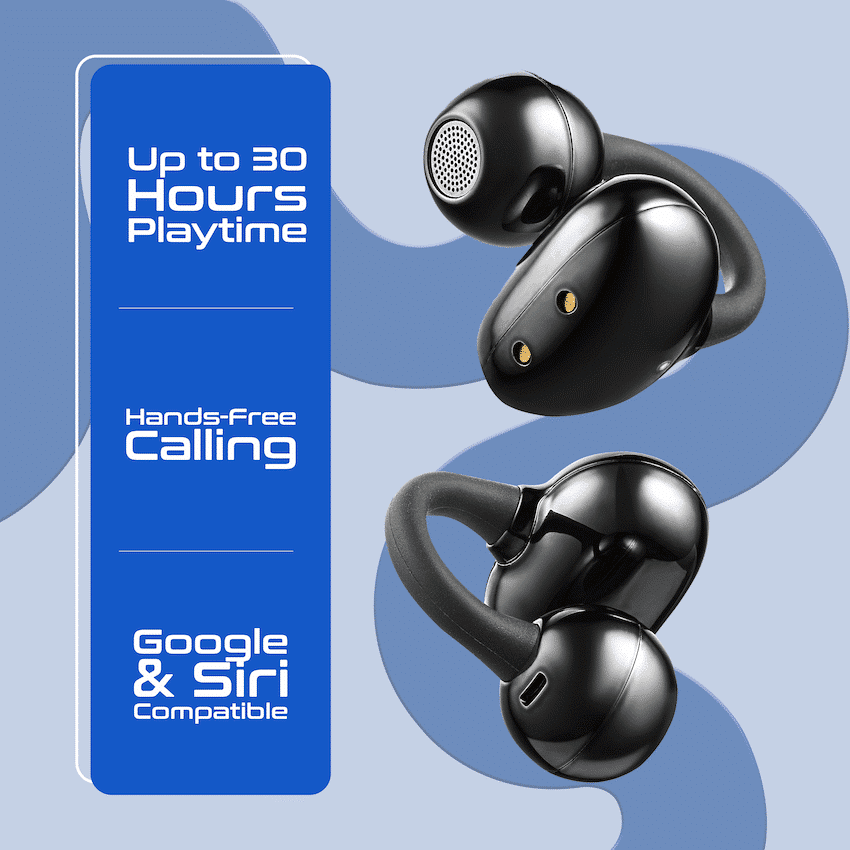 Amplify Tempo Series OWS Clip Earphone - Black - Image 4