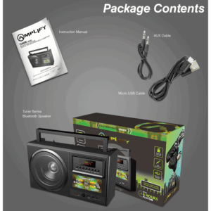 Alternative view of Amplify Tuner Series Bluetooth Radio - Black