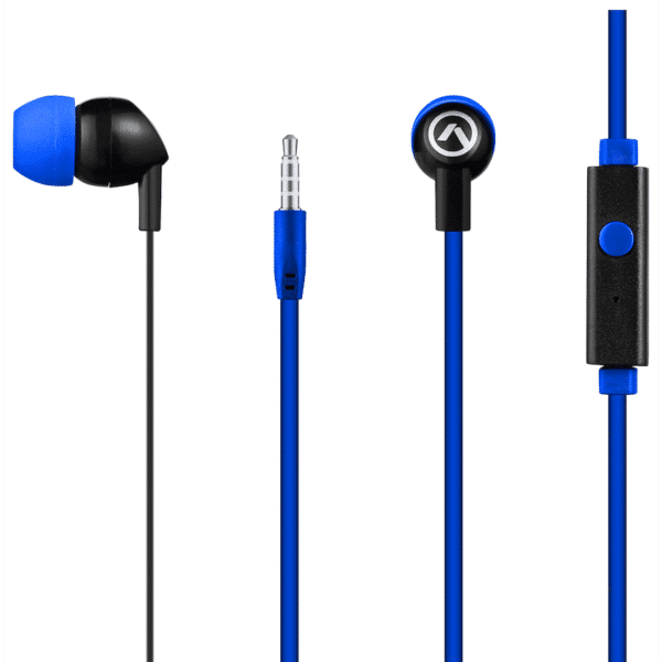Amplify Vibe Series Earphones with Mic – Black and Blue — Amplify Vibe Series Earphones with Mic – Black and Blue