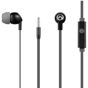 Amplify Vibe Series Earphones with Mic - Black and Grey
