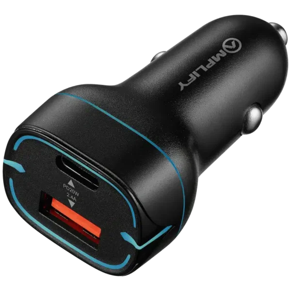 Amplify Volto Series Dual Car Charger 32W (Type-C + USB) — Amplify Volto Series Dual Car Charger 32W (Type-C + USB)