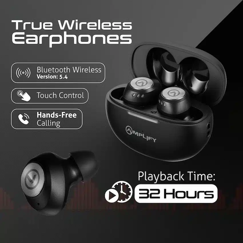 Amplify Zodiac 3 True Wireless Earphones - Black - Image 6