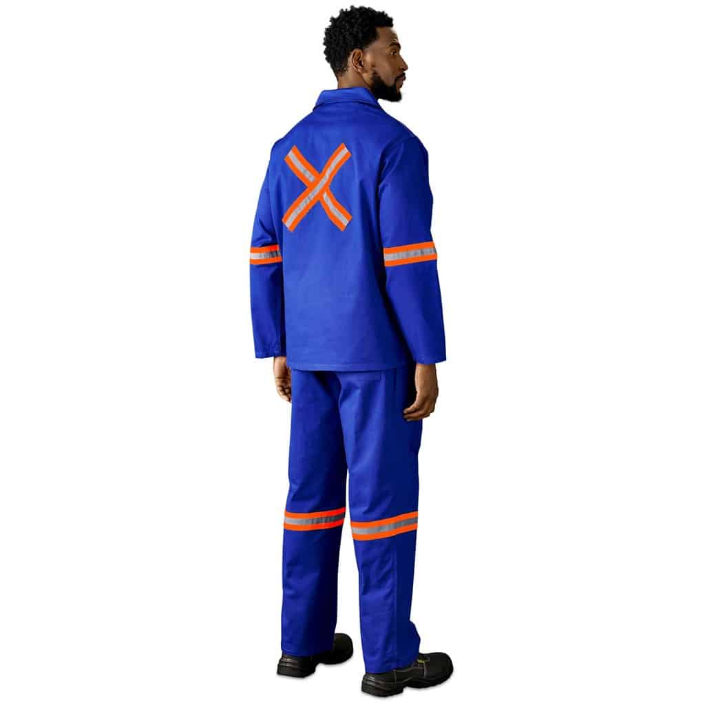 Artisan Premium 100% Cotton Jacket - Reflective Arms & Back - Orange Tape - Image 5