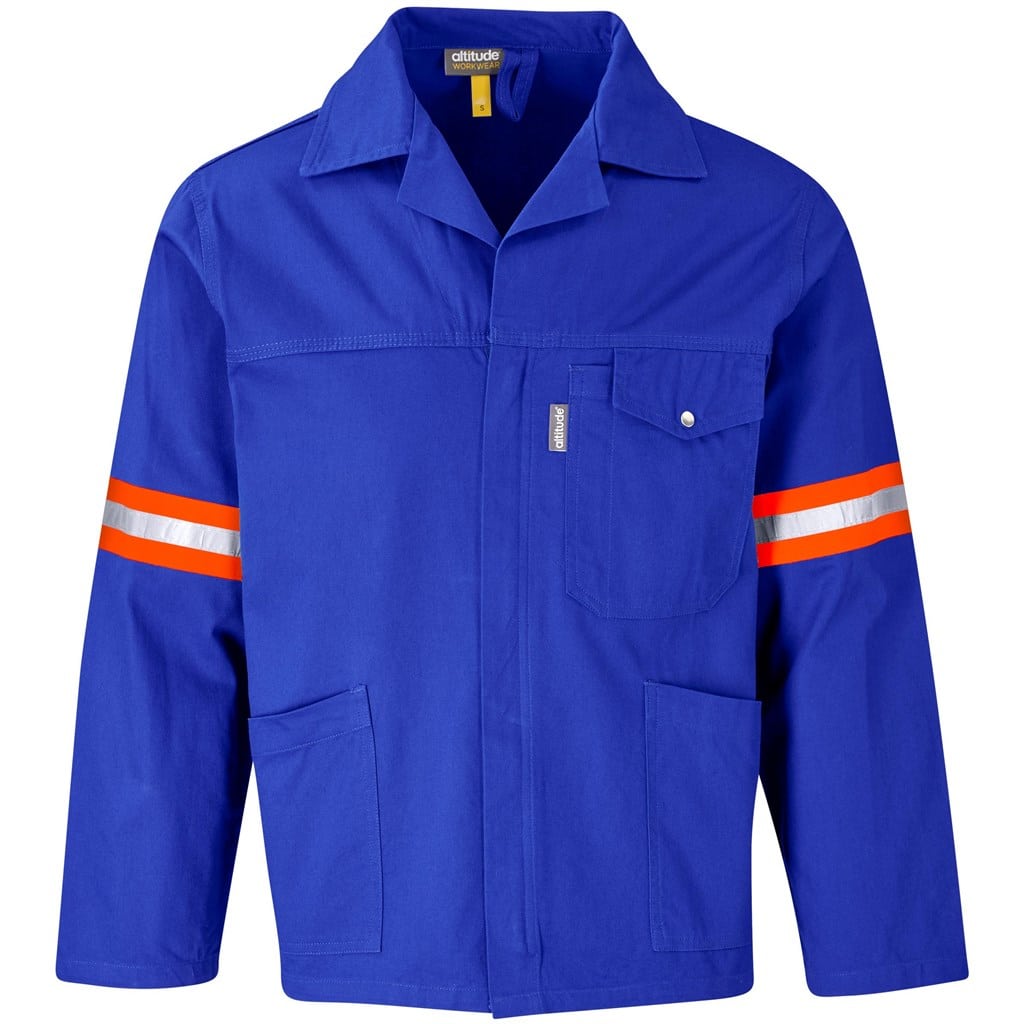 Artisan Premium 100% Cotton Jacket - Reflective Arms & Back - Orange Tape - Image 14