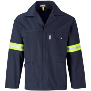 Artisan Premium 100% Cotton Jacket – Reflective Arms & Back – Yellow Tape