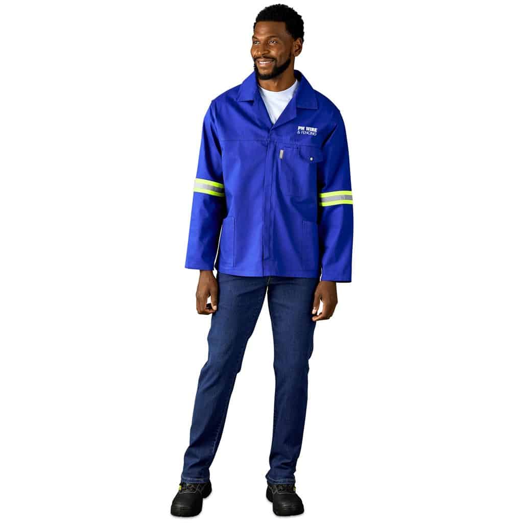 Artisan Premium 100% Cotton Jacket - Reflective Arms & Back - Yellow Tape - Image 6