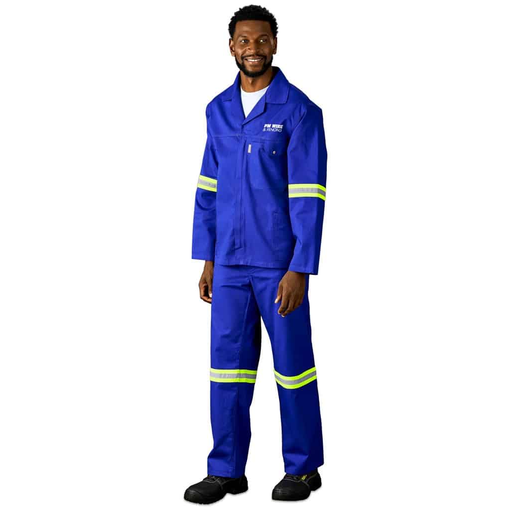 Artisan Premium 100% Cotton Jacket - Reflective Arms & Back - Yellow Tape - Image 10