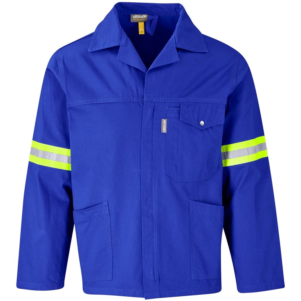 Artisan Premium 100% Cotton Jacket - Reflective Arms & Back - Yellow Tape - Image 22