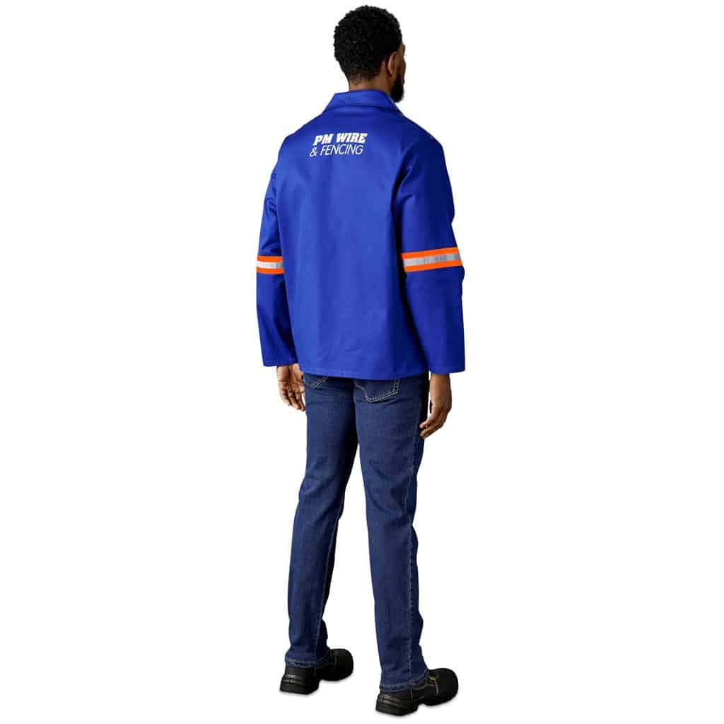 Artisan Premium 100% Cotton Jacket - Reflective Arms - Orange Tape - Image 6