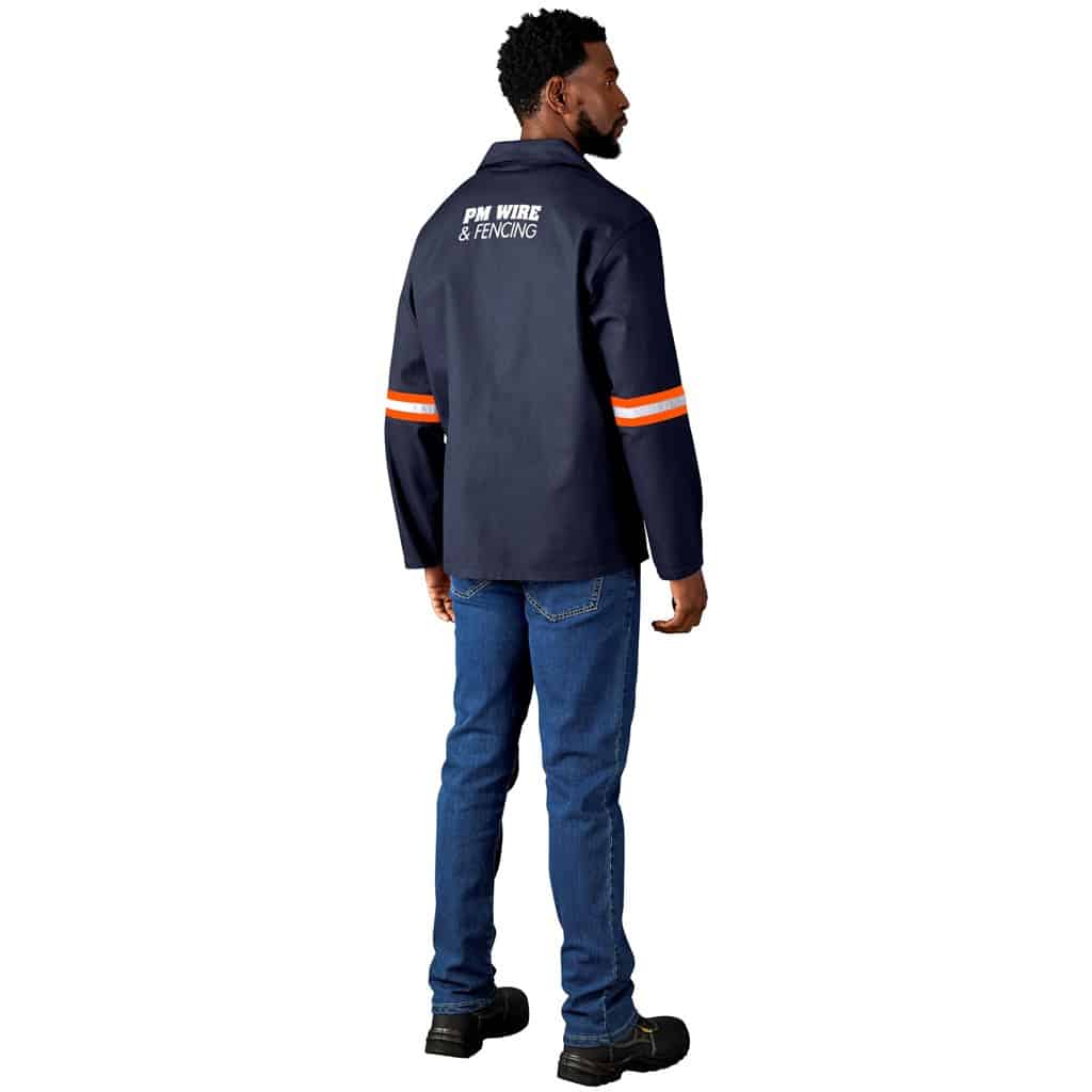 Artisan Premium 100% Cotton Jacket - Reflective Arms - Orange Tape - Image 9