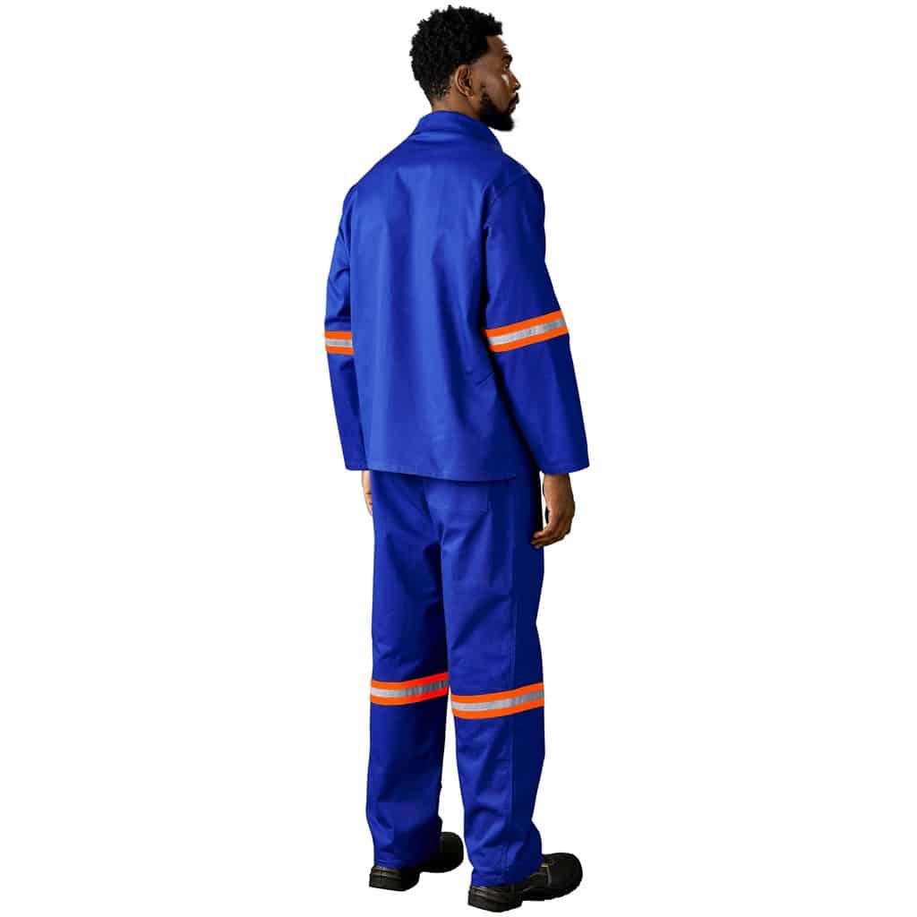 Artisan Premium 100% Cotton Jacket - Reflective Arms - Orange Tape - Image 15
