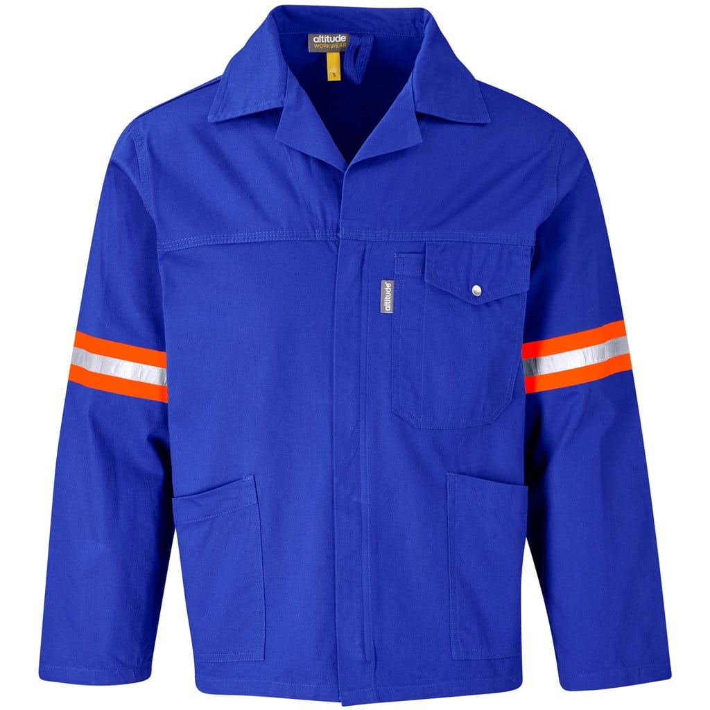Artisan Premium 100% Cotton Jacket - Reflective Arms - Orange Tape - Image 17